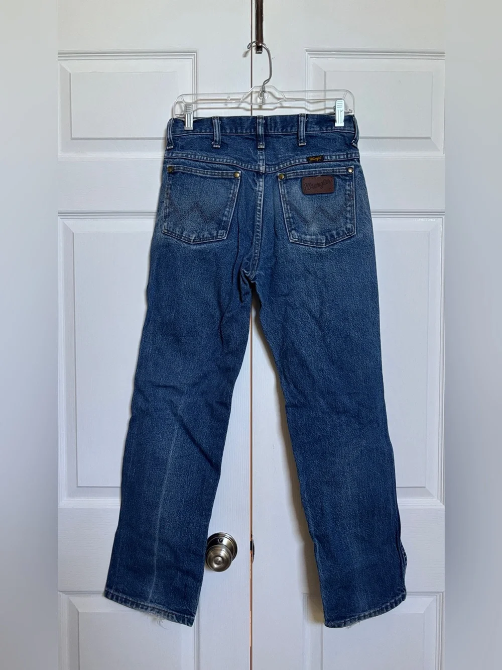 Vintage Wrangler 36MWZ Slim Fit Jeans Men’s 30x30 Blue Made in Mexico USA Fabric